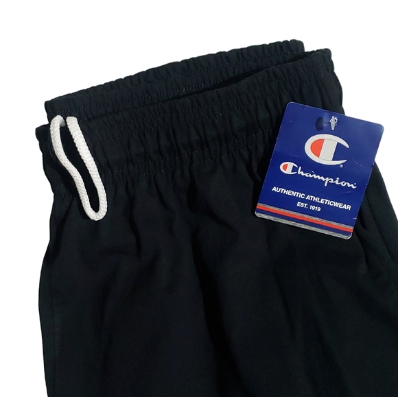 Champion Mens Lightweight Jogger Lounge Pants Black C-patch Logo Medium NWT - Picture 5 of 9